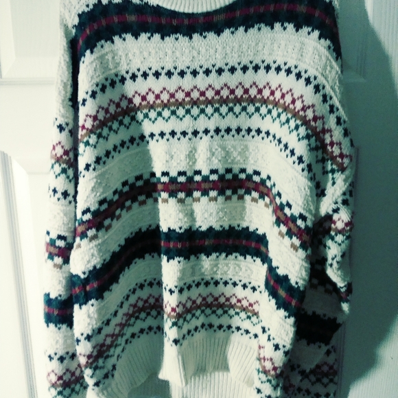 LAKE HARMONY USA COLORFUL SWEATER🌹SIZE L,NICE VINTAGE.🎁 - Picture 2 of 4